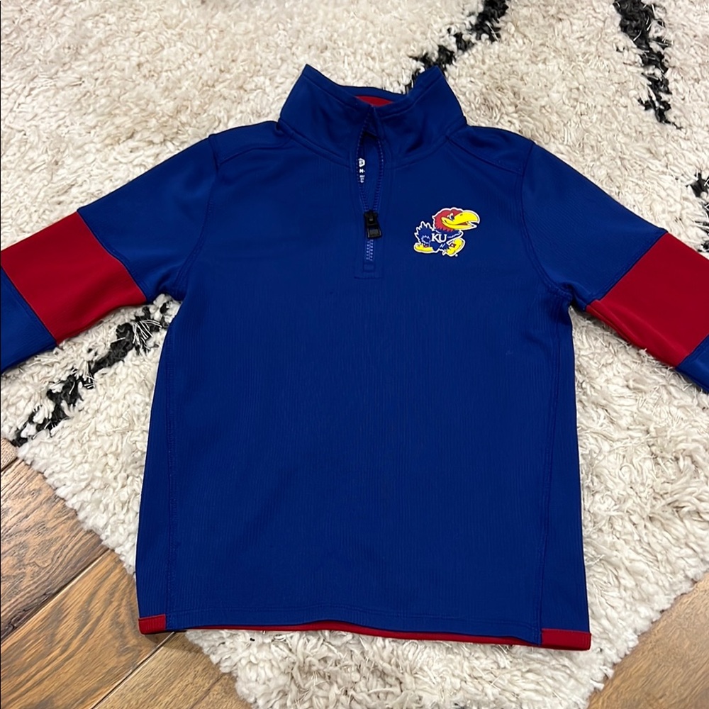 Kids KU Quarter-Zip Pullover